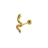 Snake Ear Piercing Set for Tragus Cartilage Earrings