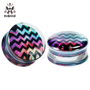 Acrylic Saddle Stretchers 8mm-25mm Ear Gauges Flesh Tunnels Plugs
