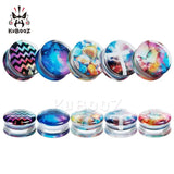 Acrylic Saddle Stretchers 8mm-25mm Ear Gauges Flesh Tunnels Plugs