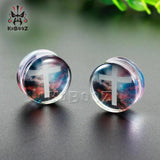 Acrylic Saddle Stretchers 8mm-25mm Ear Gauges Flesh Tunnels Plugs