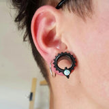 Giga 2PCS Ear Tunnels Plugs 316L Stainless Steel Ear Gauges Expander Piercing