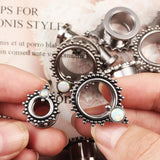 Giga 2PCS Ear Tunnels Plugs 316L Stainless Steel Ear Gauges Expander Piercing