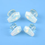 2pcs Rainbow Coffin Glass Ear Plugs Tunnels Ear Expander Gauges Piercing