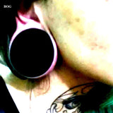 BOG-Pair High Polished Acrylic Ear Tunnels Plugs