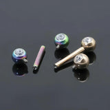 14G G23 Titanium Tongue Piercing Barbell Nipple Rings Body Jewelry