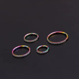 Stainless Steel CZ Nose Belly Nipple Cartilage Body Jewelry