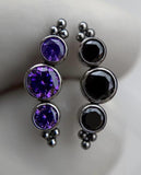 G23 Titanium Opal Earring 16G Labret Piercing Jewelry