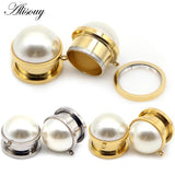 2PC Stainless Steel Ear Piercing Tunnels Plugs