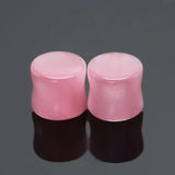2pcs Stone Ear Plugs Flesh Tunnels Gauges 6 Colors 6mm-16mm Body Piercing
