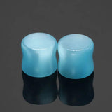2pcs Stone Ear Plugs Flesh Tunnels Gauges 6 Colors 6mm-16mm Body Piercing