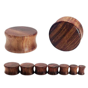 Bubinga Wooden Ear Plugs Gauge Piercing Stretcher Body Jewelry