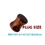 Bubinga Wooden Ear Plugs Gauge Piercing Stretcher Body Jewelry