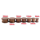 Bubinga Wooden Ear Plugs Gauge Piercing Stretcher Body Jewelry