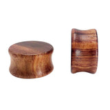 Bubinga Wooden Ear Plugs Gauge Piercing Stretcher Body Jewelry