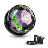 Vankula Steel Ear Gauges Plug Tunnel Expander Earring Stretcher Rings