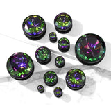 Vankula Steel Ear Gauges Plug Tunnel Expander Earring Stretcher Rings
