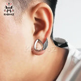 Water Drop Wings Ear Expanders Copper Earrings Plugs Piercing Gagues