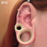 10 Pairs Silicone Flexible Double Flared Ear Plugs Ear Gauge Expander