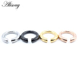 Stainless Steel C Pattern Round Ear Weights Expander Plugs