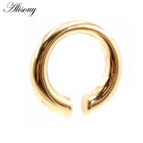 Stainless Steel C Pattern Round Ear Weights Expander Plugs