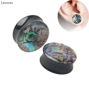 2pcs Acrylic Waist Drum Shell Paper Dripping Oil Earrings