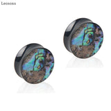 2pcs Acrylic Waist Drum Shell Paper Dripping Oil Earrings