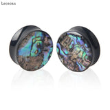 2pcs Acrylic Waist Drum Shell Paper Dripping Oil Earrings
