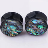 Abalone Shell Acrylic Ear Plugs Gauges Earrings Expander Piercing