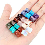 2Pcs Natural Stone Ear Plugs Gauges Tunnel Expanders Stretcher