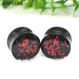 Twinkl Paillette Acrylic Double Flared Tunnels Ear Plug Gauges