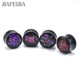 Twinkl Paillette Acrylic Double Flared Tunnels Ear Plug Gauges