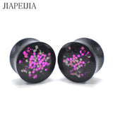 Twinkl Paillette Acrylic Double Flared Tunnels Ear Plug Gauges