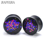 Twinkl Paillette Acrylic Double Flared Tunnels Ear Plug Gauges
