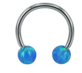 8-10mm Opal Nose Piercing Septum Ring Cheater Bead Nose Hoop Earring