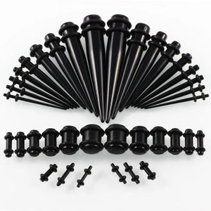 Acrylic Ear Gauge Taper and Plug Stretching Kit 14G-00G Body Piercing Jewelry
