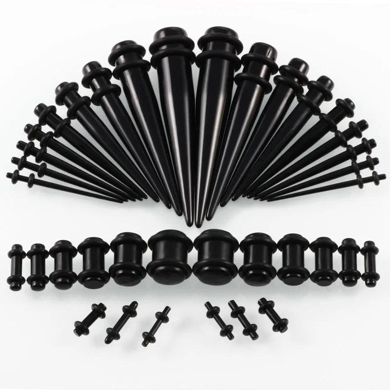 Acrylic Ear Gauge Taper and Plug Stretching Kit 14G-00G Body Piercing Jewelry