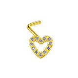 Stainless Steel Snake Nose Studs Nose Bone Piercing Stud 20g CZ Nose Rings