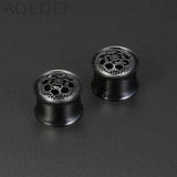 Stainless Steel Flower Ear Tunnel Plug Stretcher Piercing 8-18mm