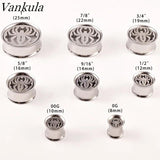 Vankula 2pcs Spider Ear Plugs Stainless Steel Body Piercing Jewelry