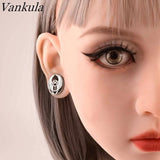 Vankula 2pcs Spider Ear Plugs Stainless Steel Body Piercing Jewelry