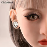 Vankula 2pcs Spider Ear Plugs Stainless Steel Body Piercing Jewelry