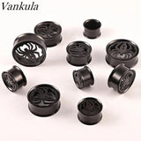 Vankula 2pcs Spider Ear Plugs Stainless Steel Body Piercing Jewelry