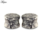 2pcs Natural Stone Horn Ear Expander 6mm-16mm