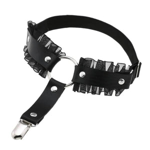 Sexy PU Leather Garter Belt Harajuku Body Harness Tight Suspender Leg Harness