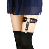 Sexy PU Leather Garter Belt Harajuku Body Harness Tight Suspender Leg Harness
