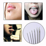 Disposable Sterile Piercing Needles Set Surgical Steel for Navel Nipple Ear Nose