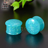 Opal Acrylic Ear Tunnels Gauges Expanders Piercing Ear Plugs 8-16mm