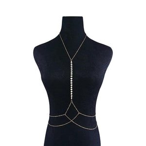 Sequins Belly Waist Chain Long Lariat Alloy Body Chain Jewelry