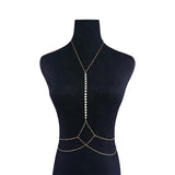Sequins Belly Waist Chain Long Lariat Alloy Body Chain Jewelry