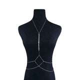 Sequins Belly Waist Chain Long Lariat Alloy Body Chain Jewelry